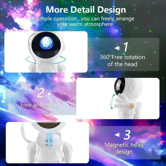 Astronaut Star Galaxy Projectorkids room light